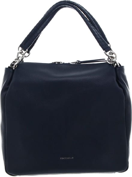 COCCINELLE Leren Schoudertas Maelody Handbag Midnight Blue Donkerblauw