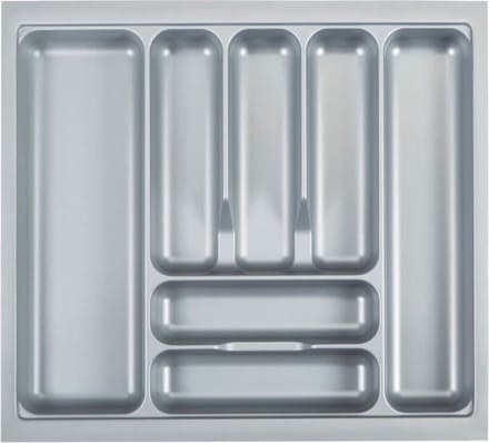 White-Label® Bestekbak 47 Diep - Lade Organizer - Besteklade - Zilver