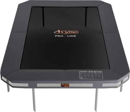 Avyna InGround Trampoline 305x225 cm – Rechthoekig – Grijs – Compact Ingraafmodel – Duurzaam