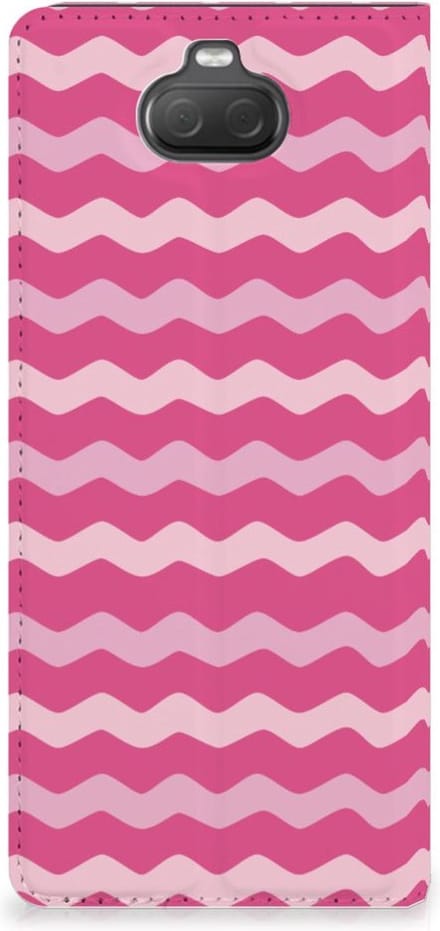 Sony Xperia 10 Hoesje met Magneet Waves Pink