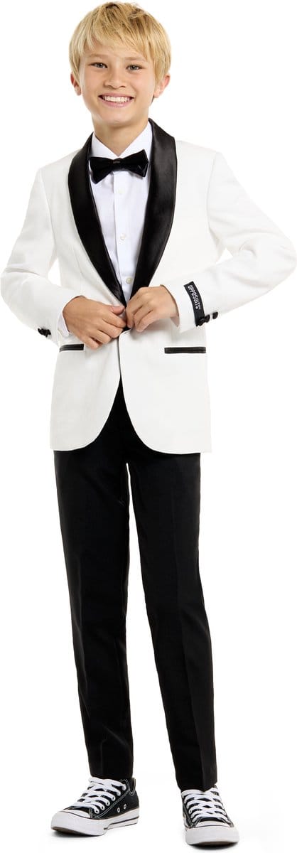 OppoSuits Pearly White - Tieners Tuxedo - Chique - Maat: 14 jaar