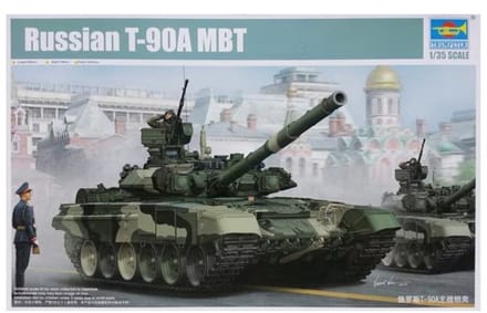 Trumpeter 05562 Russian T-90A MBT – 1/35 Plastic Militair Modelbouwpakket