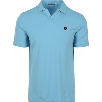 T-shirt No Excess Poloshirt Riva Solid Blauw