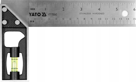 Yato Hoekliniaal 150mm RVS met Waterpas