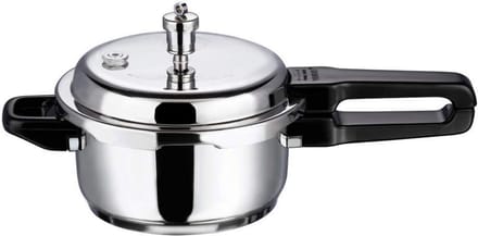 RVS Pressure Cooker 2 Liter met Sandwich Bodem - Zilver