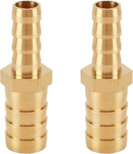 Verstelbare Messing Adapter voor Slangen - 12mm x 8mm, Geschikt voor Water- en Luchtleidingen