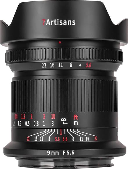 7Artisans 9mm F5.6 Canon RF-Mount Upgraded Black