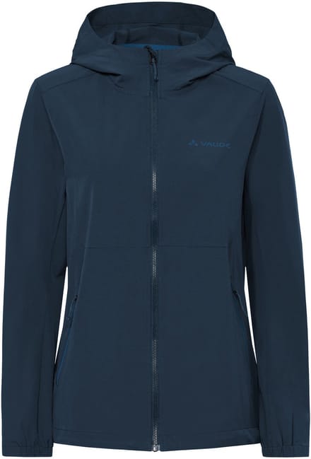 VAUDE Elope Windjack, softshell jas, dames outdoor sportjassen, niet-waterdicht, winddicht, softshell, capuchon, regular pasvorm