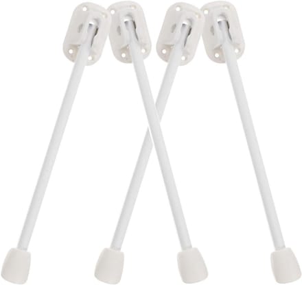 Inklapbare Tafelpoten - Meubelpoten Set - Tafel Ondersteuning - Stevig En Duurzaam - 33 cm Lengte - Wit