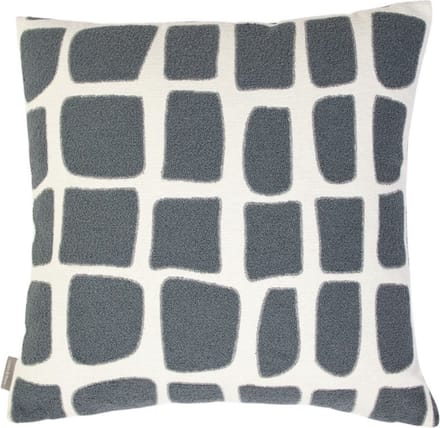 Doby chenille jaquard kussen donkergrijs 45x45cm