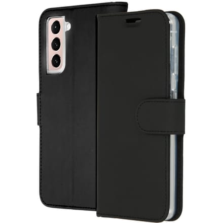 Accezz Hoesje - Geschikt voor Samsung Galaxy S21 Plus - Wallet Softcase Bookcase - Zwart