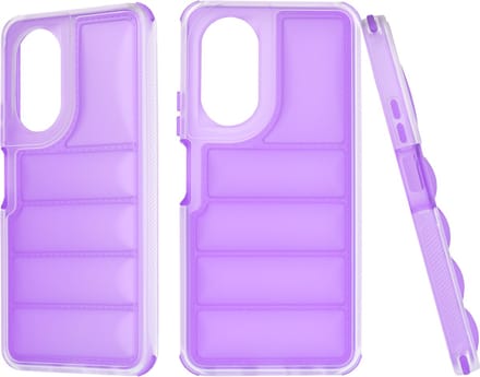 Hoesje geschikt voor Oppo A58 4G - Techsuit Wave Shield Shockproof Hard Case Back Cover - Paars