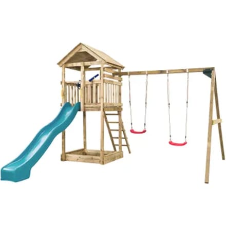 Swingking Speeltoestel Met Glijbaan Daan Turquoise 300cm