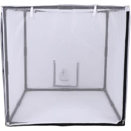 Draagbare Spuitcabine met Filter en Gaasgordijn Mobiele Afneembare SchilderTent voor Garage Studio Tuin white