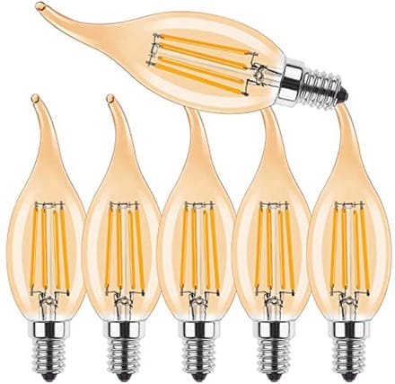 Dimbare E14 LED Kaarslamp Vintage 4W - Warm Wit 2700K, Vervangt 40W