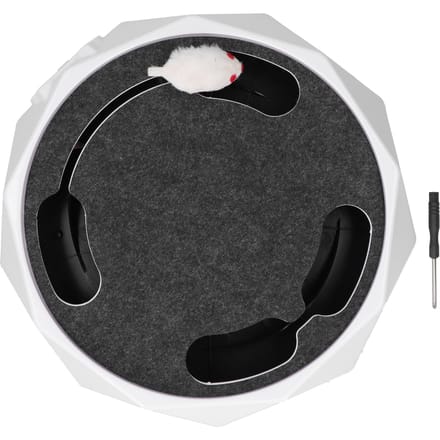 Interactief Kattenspeelgoed Teaser Kat Elektrisch Vangen Muis Muizen Draaitafel Kat Interactief Speelgoed gray