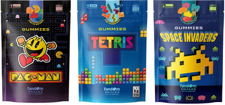 Fandom Snacks Space Invaders - Tetris - Pac-Man Fruit Juice Gummies 3 x 125g
