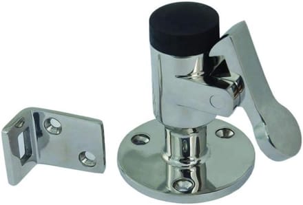 Deurhouder met kussen - Deurstopper Boot - Deuren Open Houden - Roestvrij staal 316 - 7.5 cm lang - Zilver