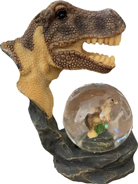 PIA Soft Toys - Dinosaurus T-rex - waterbal - 45 mm - Snowglobe