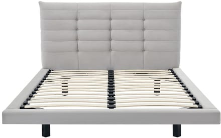 Vente-unique Bedframe stof grijs 160 x 200 cm