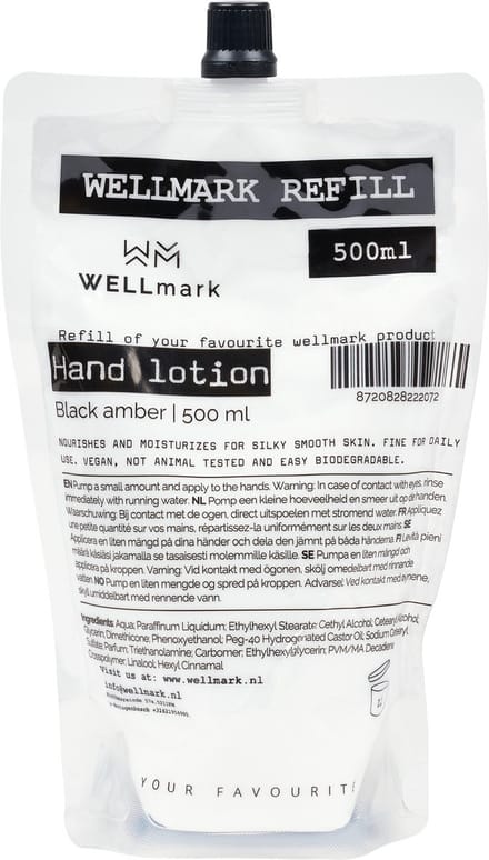 Wellmark Refill Hand lotion - Dark Amber 500ml