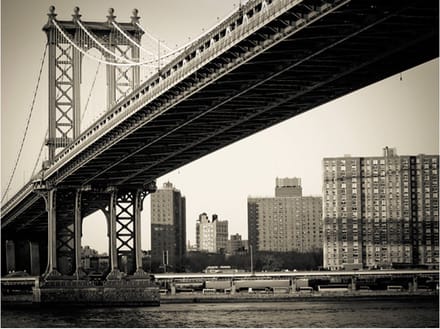 Fotobehang - Manhattan Brug, New York.
