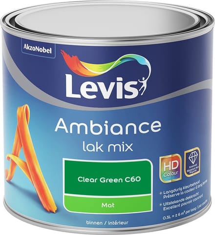 Levis - Ambiance Lak Mat Mix - Clear Green C60 - Mengverf - 0,5 L