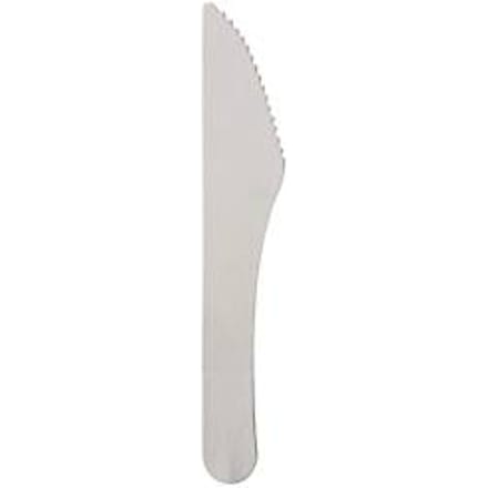 Papstar Pure wegwerpservies, mes, L 158 mm, van FSC®-gecertificeerd papier, wit, 100 stuks