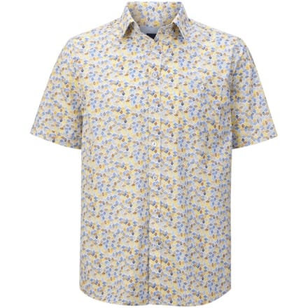 Babista herren Overhemd Met Korte Mouwen - 39/40 - beige - Plus Size