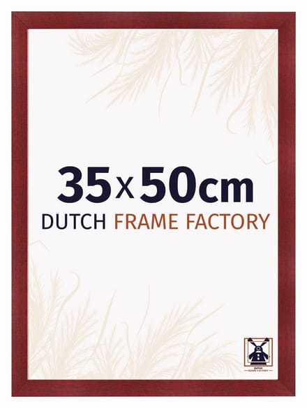 Fotolijst 35x50 cm - MDF - Wijnrood Geveegd - Praag