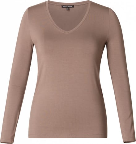 BASE LEVEL Yare Jersey Shirt - Dark Taupe - maat 44