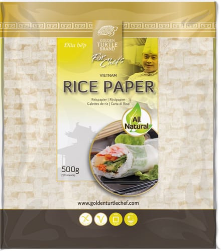 Golden Turtle Chef Rijstpapier vierkant 19cm 15 x 500 g