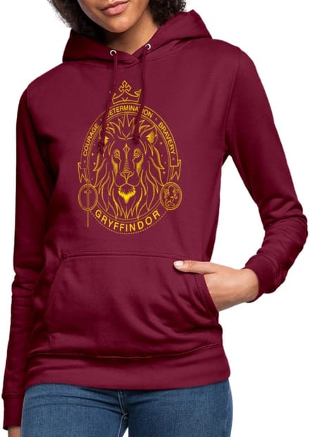 Harry Potter Griffoendor Lineart Hoodie Dames