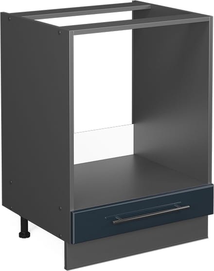 Vicco Fame-Line Keukenkasten – 60 cm, WB Eik Donkerblauw hoogglans