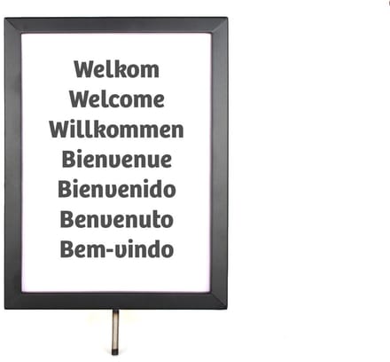Posterframe A4 Staand voor Koord