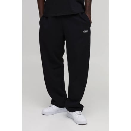 Essentiële Baggy Men's Script Joggingbroek | Black | Size Medium
