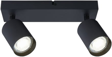 Opbouw Bar Spot Armatuur Zwart Siena - 2x GU10 (max 10 watt per spot) - IP20