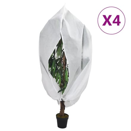 vidaXL - Plantenhoezen - met - ritssluiting - 4 - st - 70 - g/m² - 3,93x3,5 - m