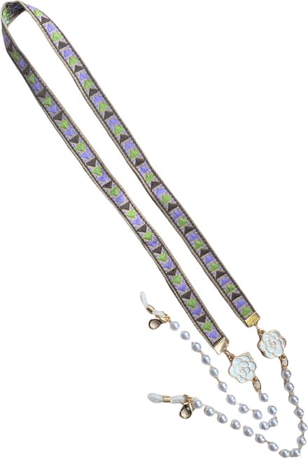 Eyezoo® - Brillenkoord - Brillenketting - Pearly Beige