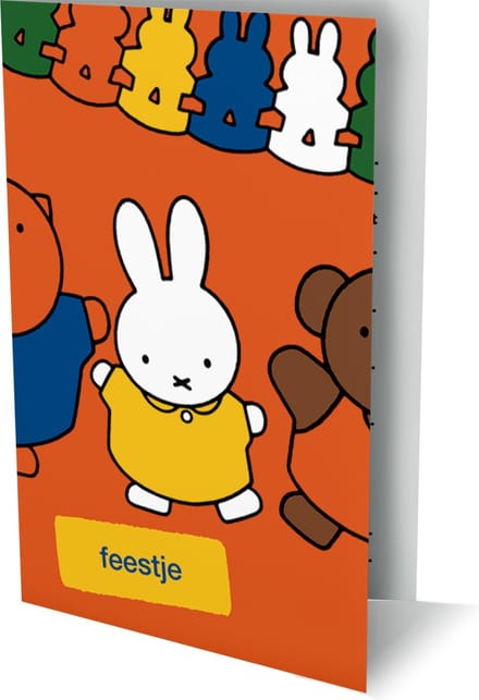 Nijntje - 6 Dubbele Uitnodigingen Met Envelop - Feestje