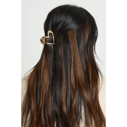 boohoo Dames Liefdeshart Metalen Klauwclip | Goud