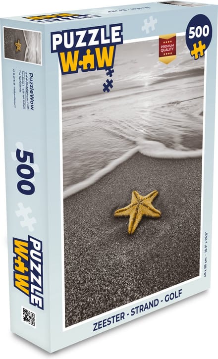 Puzzel Zeester - Strand - Golf - Legpuzzel - Puzzel 500 stukjes