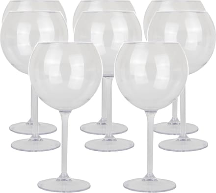 Depa Gin tonic/cocktailglas - 20x - transparant - onbreekbaar kunststof - 650 ml