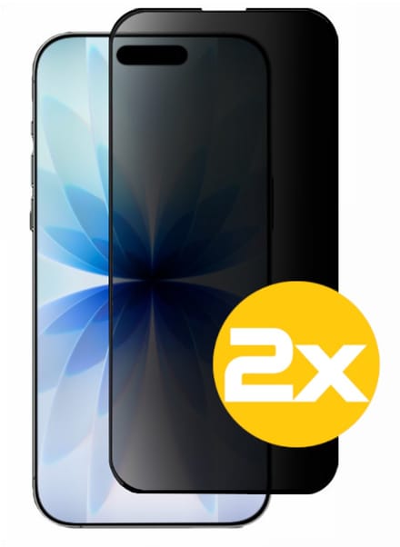 Privacy Screenprotector Geschikt Voor iPhone 17 - Volledige Beschermglas - 2 Stuks