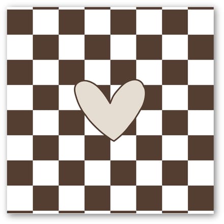 Forex tegeltje | In geschenkverpakking | Retro Brown | winkeltjevananne.nl