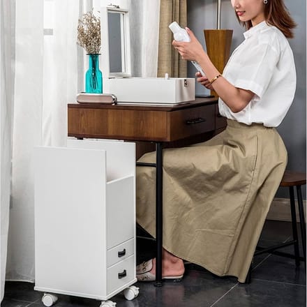Kaptafel Kast - Dressing Table Make-up - Schoonheidsbenodigdheden Opbergen - Draagbaar Make-upkoffer - 50 Grams - Wit
