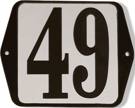 Huisnummer standaard nummer 49