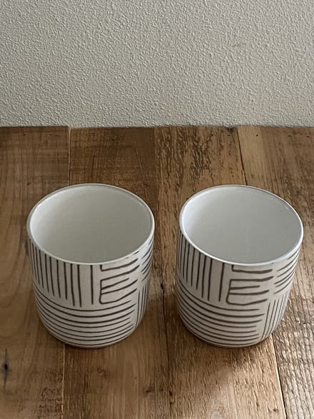 Mokken set grijs-wit  gestreept