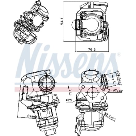 EGR-klep NISSENS 98150