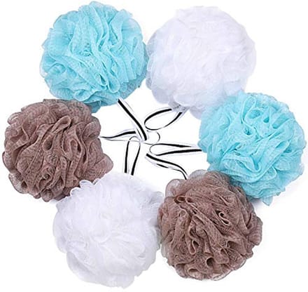 Set van 6 Loofah Sponsen voor Bad en Douche - Exfoliator en Scrubber